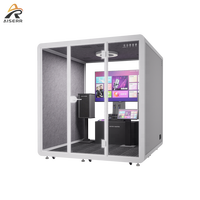 Cabine insonorisée portable, studio acoustique, bureau insonorisé, cabine de réunion, cabine multifonctionnelle, cabine silencieuse, cabine de travail pour bureau
