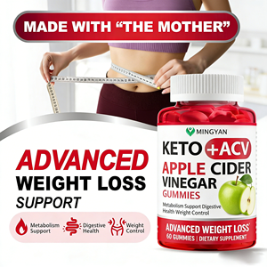 סוכריות גומי OEM Keto עם פרוביוטיקה ו-B12, תוספי תזונה תומכים בבריאות הגובה, סוכריות גומי ACV Keto לירידה במשקל למבוגרים - Product Image 4