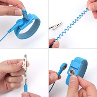 Dragonne antistatique de vente directe d'usine avec sangle de cheville de mise à la terre boucle électrostatique produit de sécurité de bracelet antistatique