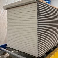 Mur Extérieur Industriel Préfabriqué Insonorisant, Isolant Thermique, Ignifuge, Écologique, en Panneaux Sandwich PU pour Entrepôt