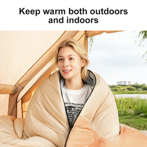 Sac de couchage ultraléger de type enveloppe avec conception de compression pour le camping en plein air et les aventures de <span class=keywords><strong>voyage</strong></span> en toutes saisons - Product Image 4