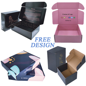 無料サンプル カスタム ピンク 段ボール製 配送ボックス 生分解性パッケージ 飛行機型 段ボール箱 折りたたみ式 靴・衣類用ボックス - Product Image 2