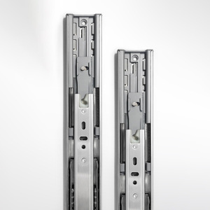 Telescopic <strong>Drawer</strong> Rail 45mm Telescopic Channel <strong>Drawer</strong> Runners <strong>Push</strong> <strong>Open</strong> <strong>Soft</strong> Close <strong>Drawer</strong> <strong>Slides</strong> for Cabinet Door - Product Image 1