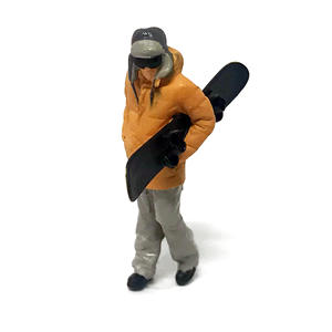 HO échelle 1/87 Micro Beat modèle Table <span class=keywords><strong>de</strong></span> sable jouet 1/64 Ski <span class=keywords><strong>Mini</strong></span> résine main ornements boîte pour collecter des figurines d'action congelées - Product Image 2