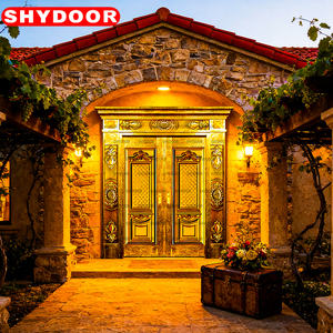 ประตูเหล็ก<span class=keywords><strong>ส</strong></span>แตนเลส ประตูทองแดง ประตูเหล็กคู่ หรูหรา <span class=keywords><strong>ส</strong></span>ไตล์โบราณ <span class=keywords><strong>ส</strong></span>ำหรับวิลล่า บ้านพักตากอากาศ ประตูทางเข้าระดับพรีเมียม - Product Image 5