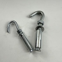 Crochet d'expansion en acier au carbone de qualité nationale pour suspendre ventilateurs et radiateurs, avec rallonge à vis et finition galvanisée
