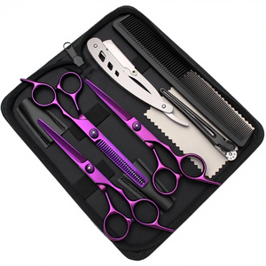 Profession elle Friseurs chere Set 6 Zoll Edelstahl Haars ch neiden Ausdünnung sset mit Koffer Kamm Salon Home Stylist <span class=keywords><strong>Tools</strong></span> 1001 - Product Image 6
