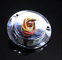 Feu arrière rond de 2 pouces à 9 LED pour camion, 12/24V, boîtier chromé, 3 couleurs disponibles, feu de position latéral pour remorques et camions-citernes