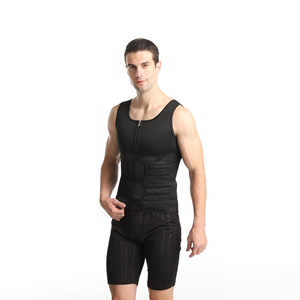 Hommes Compression Shapewear Respirant Néoprène Tricoté Taille Abdomen <span class=keywords><strong>Ceinture</strong></span> Double <span class=keywords><strong>Ceinture</strong></span> Gilet Renforcé Sueur-Inducing Caoutchouc - Product Image 5