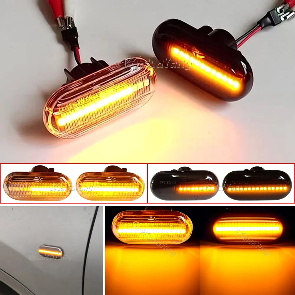 Pour Renault Clio 1 2 Kangoo Megane L'espace Twingo Dynamique Led Marqueur Latéral Clignotant pour Nissan Intelligente Opel forTwo W453