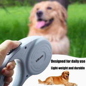 Correa retráctil para perros de alta resistencia, Likaty 10Ft correa para caminar fuerte y duradera S L perros de hasta 30/45 libras correas de agarre antideslizantes para - Product Image 5