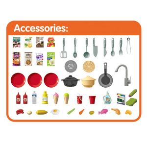 Jouets Jacko 83 cm Grand ensemble de cuisine électrique Chef talentueux avec fumée, lumière, musique, maison de jeu, jouet de cuisine pour enfants 85 pièces - Product Image 2