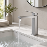 Robinet de lavabo KEMEN en acier inoxydable 304 sans plomb pour salle de bain, idéal pour la maison, l'hôtel, les projets de toilettes, vente directe usine