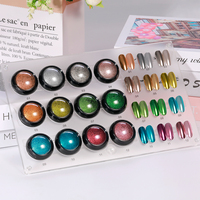 HONEY GIRL Vernis à ongles gel UV LED chromé 18 couleurs 10ml pour nail art DIY, formule écologique, non toxique, certifiée Halal, longue tenue, design professionnel