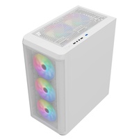 AntarcChill Hot Sale Factory Custom Computer Gaming ATX Cases Towers Tempered Glass Cabinet for Desktop Game PC Case