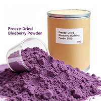Bubuk Blueberry Kering Semprot Murni, Vakum Liofilisasi, Menjaga Kandungan Antosianin, Grade Makanan, Suplemen Diet, Minuman, Permen, Kemasan Drum