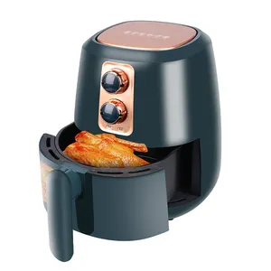 4.8L 1350W Personal Compact Healthy Air Fryer Oilless Air Deep Fryers With Adjustable Temperature Control 30 Minute Timer