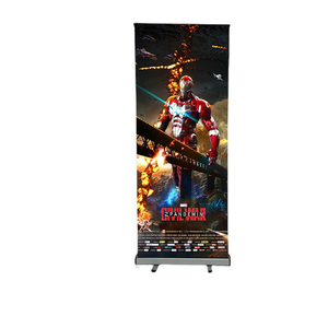 Tùy CHỈNH 80x200 Roll-up biểu ngữ hiển thị quảng cáo ngoài trời nhôm đứng có thể thu vào biểu ngữ - Product Image 2