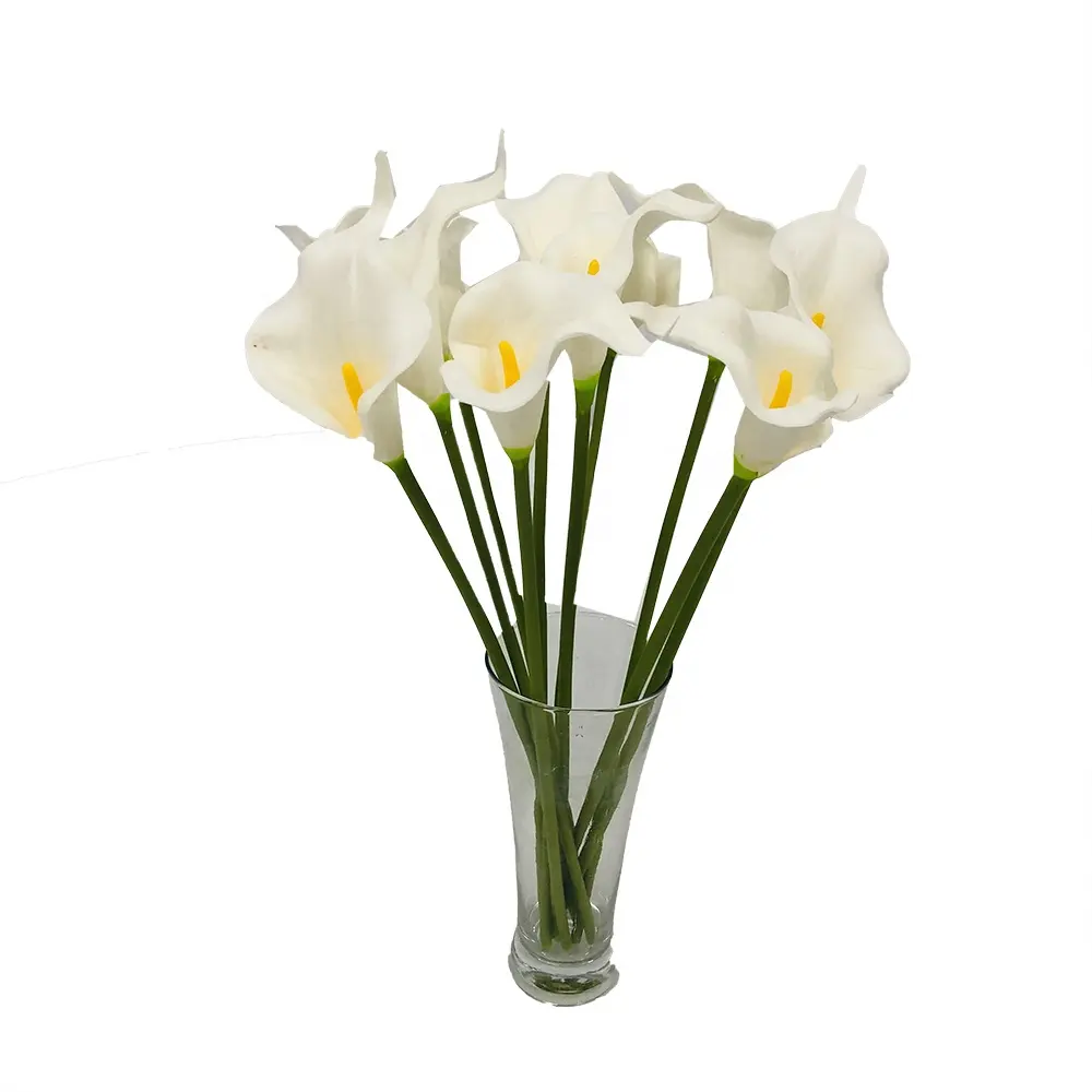 Bán Buôn Trang Trí Đám Cưới Hoa Nhân Tạo Ít Đơn Lụa Callas Lilies