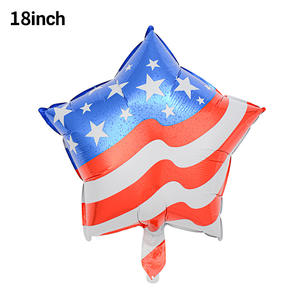 Patrón de bandera <span class=keywords><strong>Feliz</strong></span> 4 de Julio Tema 18 pulgadas Aire Helio Inflado Foil Globo Día DE LA Independencia Decoración de fiesta - Product Image 2
