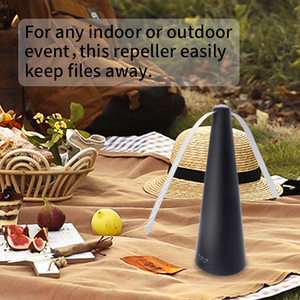 Uso esterno ventilatore elettrico alimentato a batteria tenere lontano le mosche Chaser repellente <span class=keywords><strong>per</strong></span> insetti - Product Image 4