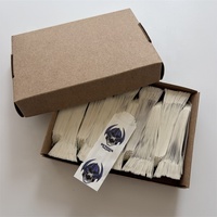 18 X 76mm Sacs en papier mini biodégradables de qualité alimentaire enduits de cire, couleur glassine, 600 pièces/boîte, 36 boîtes/carton