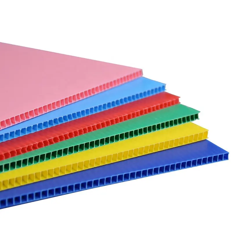 custom color advertising boards fluted sheets plastic PP corrugated roof sheet