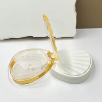 Nouvelle Boîte Vide Compacte Transparente Style Coque 5G pour Poudre de Fard à Joues Cosmétique, Éclaircissant Monocouleur, Contour et Fard à Paupières