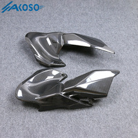 AKOSO 3K fibre de carbone sèche moto avant réservoir de carburant panneaux latéraux plaque carénage pour Kawasaki Z900 2020 2021 2022 2023 2024