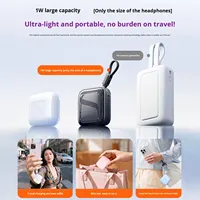 Nouvelle mini batterie externe avec câble rapide 22,5 W, charge ultra rapide, affichage numérique, 10000 mAh, mini batterie externe