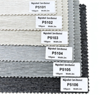Tissu pour stores enrouleurs semi-occultants à rayures fines MagicalTex P5100 en polyester