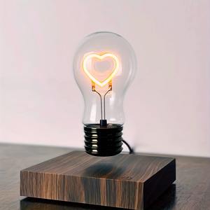 Lampe à lévitation magnétique de forme carrée créative lumière blanche chaude interrupteur d'alimentation enfichable contrôle bureau veilleuse cadeau maison - Product Image 1