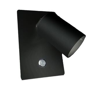 Applique LED da parete nera con interruttore, compatibile con lampadina GU10, ideale per illuminazione decorativa e funzionale in - Product Image 2