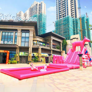 Grand parc aquatique extérieur, toboggan aquatique gonflable portable, <span class=keywords><strong>piscine</strong></span> mobile sur mesure, structure de divertissement aquatique pour enfants - Product Image 2