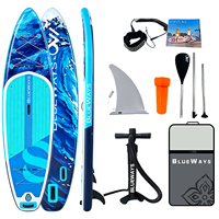 Planche à pagaie gonflable de 11'6'' pour adultes, SUP polyvalent extra large de 33'', planche de tourisme rigide de 6 pouces d'épaisseur