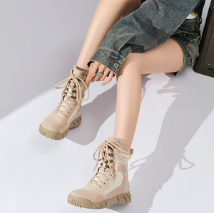 รองเท้าบูทผู้ชาย SFB01 714 รุ่นสต็อค ซุปเปอร์ไลท์ คุณภาพสูง สำหรับกิจกรรมกลางแจ้ง แบบรูดซิปและผูกเชือก ระบายอากาศได้ดี พื้นยาง รองเท้าคอมแบท - Product Image 6
