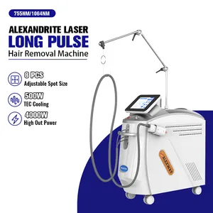755 1064 fornecedores de máquina de depilação a laser Alex nd yag laser OEM 2024 anos profissional de pulso longo Alexandrite