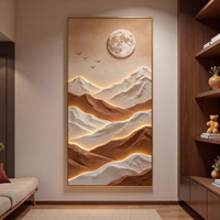 Nouvelle conception, grande taille, art mural décoratif pour entrée, paysage de luxe imprimé, affiche, peinture en porcelaine cristalline