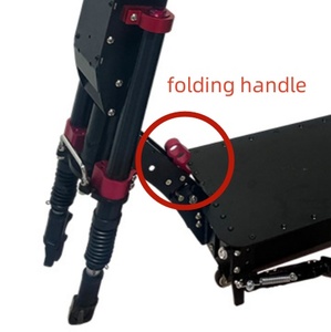 Pièces détachées et accessoires pour trottinettes électriques 13 et 14 pouces, cadre de trottinette pliable à suspension intégrale de 150 mm de largeur, installation facile - Product Image 2