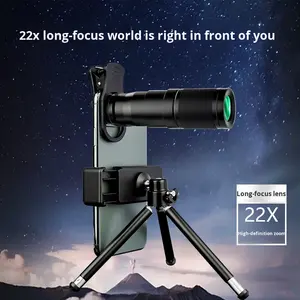 عدسة تلسكوبية أحادية العين للهواتف المحمولة مصنوعة بالكامل من المعدن بتكبير 22 ضعفًا للحفلات والتصوير الاحترافي - Product Image 1