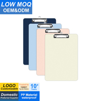Porte-documents en plastique de plusieurs couleurs avec clip métallique discret, porte-documents discret à suspendre, format lettre standard