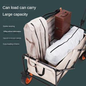 Dobrável Dobrável Camping <span class=keywords><strong>Wagon</strong></span> Garden Hand Carts Trolley Beach Cart Grande Capacidade Portátil Para Compras Esportivas - Product Image 6