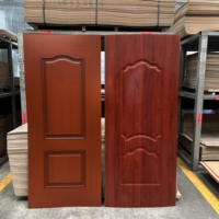 Melamine Door Skin Natural Wood Veneer Molded Door Skin for Indoor Use for Hotels Hospitals Minimalist Design