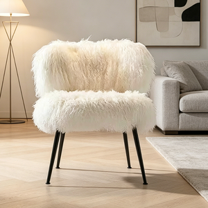 Fauteuil individuel en <span class=keywords><strong>laine</strong></span> avec pieds en acier inoxydable noir, mobilier de maison très demandé pour salon - Product Image 2