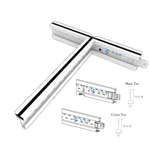 Groothandelsprijs Plafond T Rooster Voor Plafondophanging Of Verlaagd Plafond T Bar Metalen Studs Voor Het Bouwen Van Cross Tee