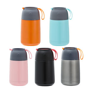 Scatola da pranzo in acciaio inossidabile a doppia parete per bambini Thermos sottovuoto per alimenti con cucchiaio da minestra - Product Image 2
