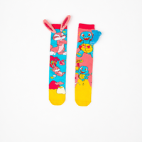Chaussettes hautes pour enfants de 3 à 8 ans, motif animal de dessin animé, oreilles de lapin 3D, tortue, design amusant et original, chaussettes longues pour toutes les saisons, fête costumée
