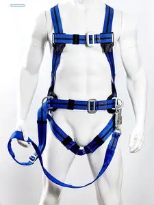 Factory Direct Sales Fall Protection Double Large Hooks Outdoor Rescue 5-point Full Body Safety Harness