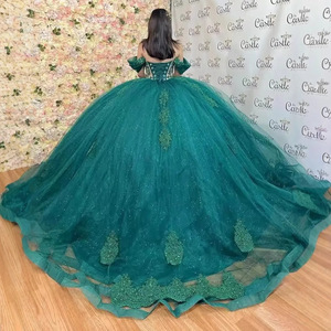 Abito da Sera 2026 Nuovo Elegante per Banchetti e Feste, da Socialite e <span class=keywords><strong>Hostess</strong></span>, in Tulle con Applicazioni, Lunghezza al Pavimento, Spalle Scoperte, Effetto Illusione - Product Image 6