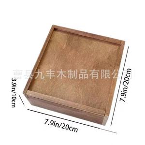 Wooden Storage <b>Box</b> Rectangle <b>Vintage</b> Colored Gift <b>Box</b> Handmade General Packaging Craft Use - Product Image 4